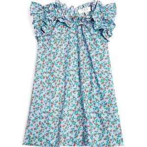 Sea New York Liberty Lilly Strawberry Print Flutter Sleeve Dress NWT